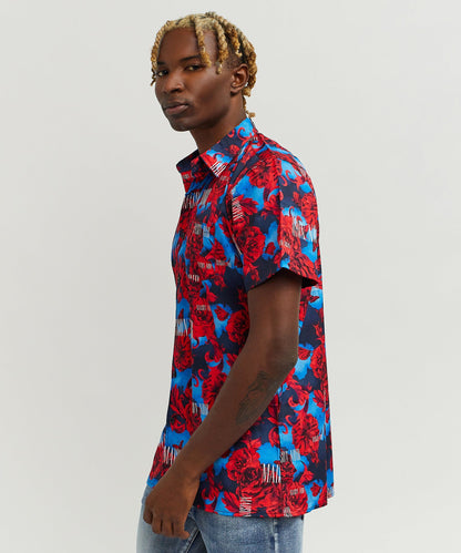 Reason Clothing Popular | Rose Short Sleeve Shirt