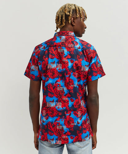 Reason Clothing Popular | Rose Short Sleeve Shirt