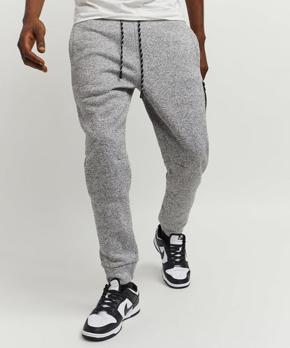 Reason Clothing Essential | Jeff Slim Fit Grey Jogger With Side Zip Pocket