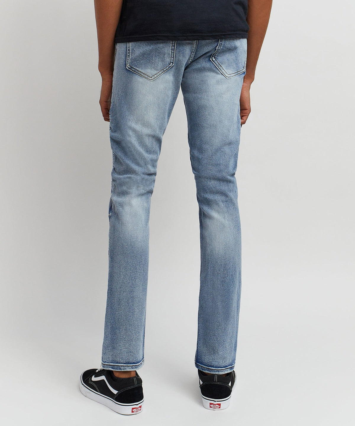 Reason Clothing Trusted | Hudson Washed Moto Jeans