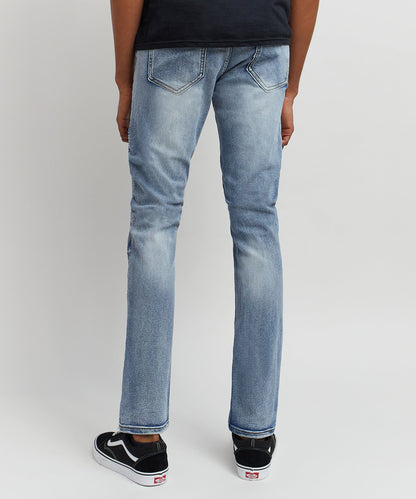 Reason Clothing Trusted | Hudson Washed Moto Jeans