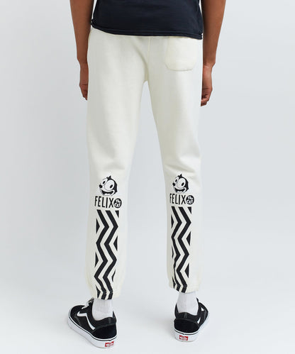 Reason Clothing Discount | Felix Schemin Embroidery Detail Beige Jogger