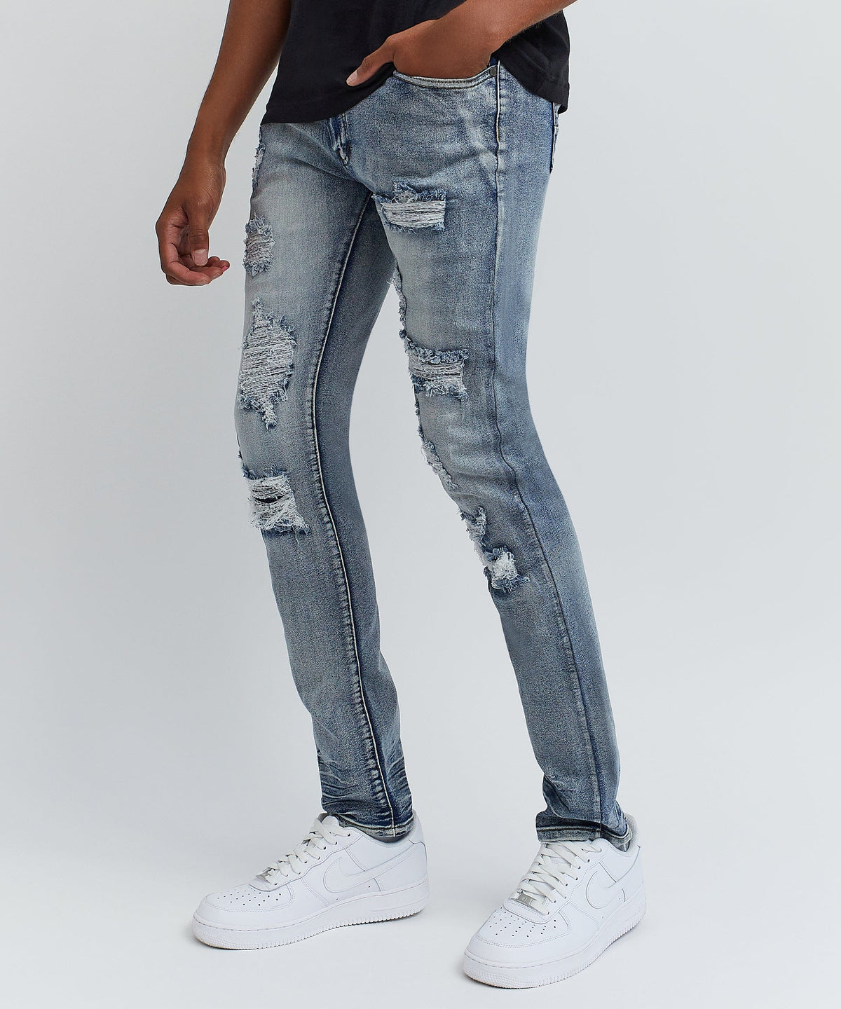 Reason Clothing Smart Buy | Matthew Light Wash Slim Jeans