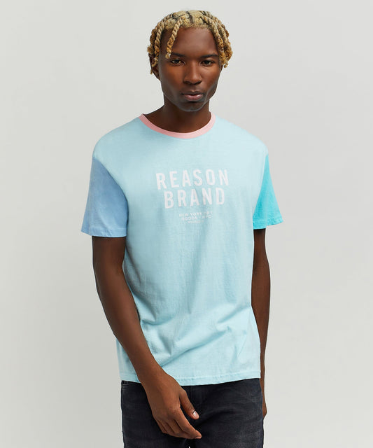 Reason Clothing Hot Sale | Peter Pastel Color Block Logo Tee