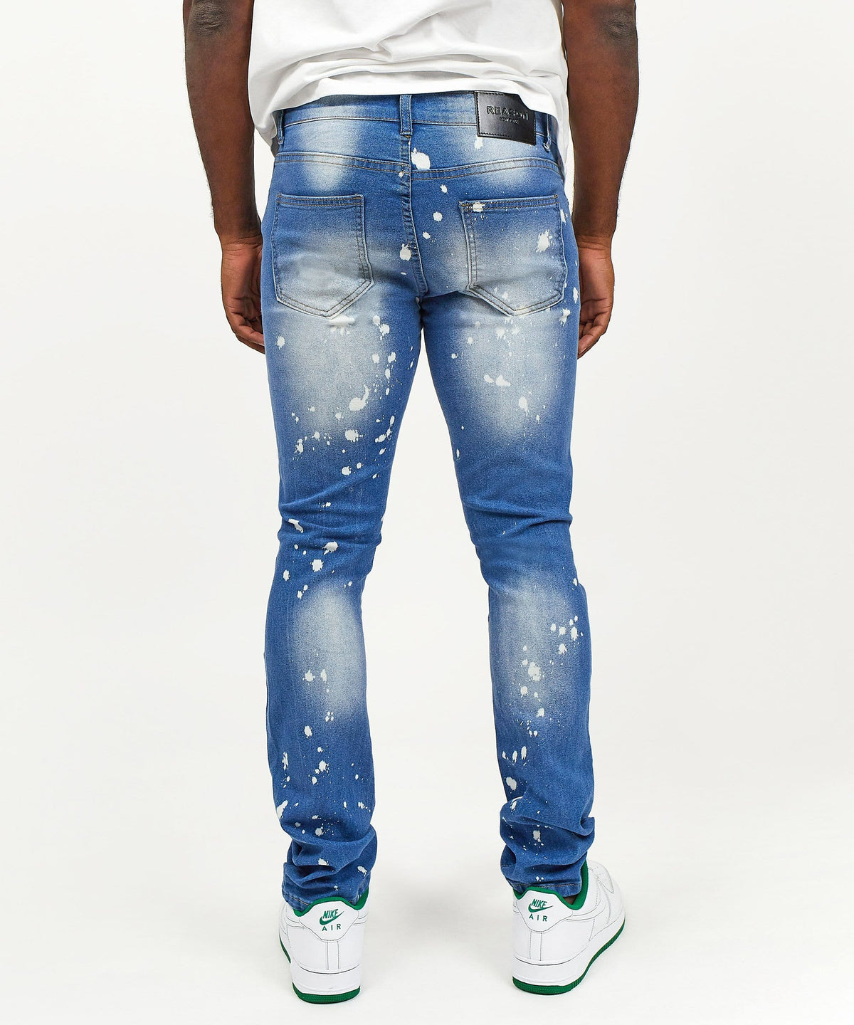Reason Clothing Top Pick | John Light Wash Paint Splatter Jeans