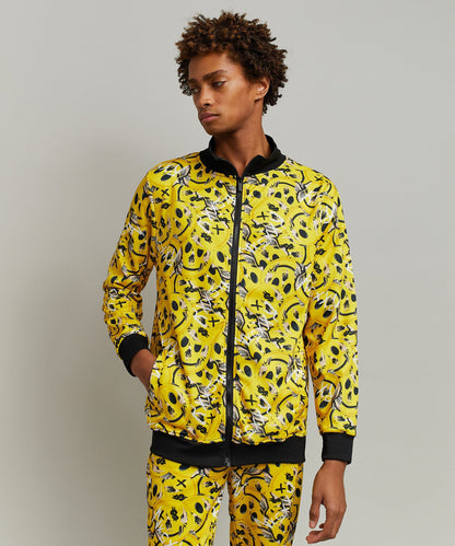 Reason Clothing Signature | Skelly Smile Allover Print Track Jacket