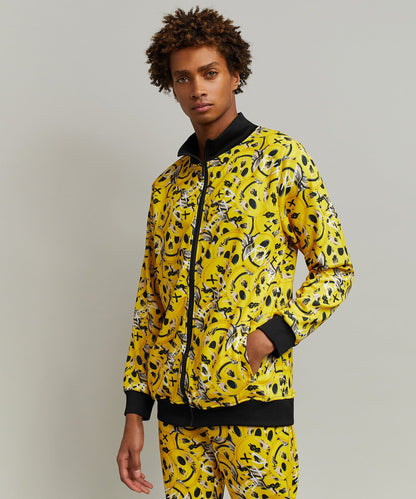 Reason Clothing Signature | Skelly Smile Allover Print Track Jacket