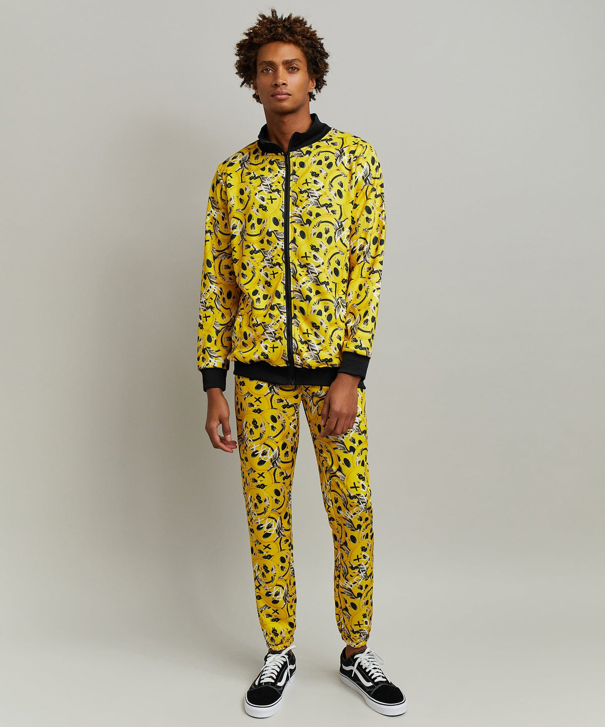 Reason Clothing Signature | Skelly Smile Allover Print Track Jacket