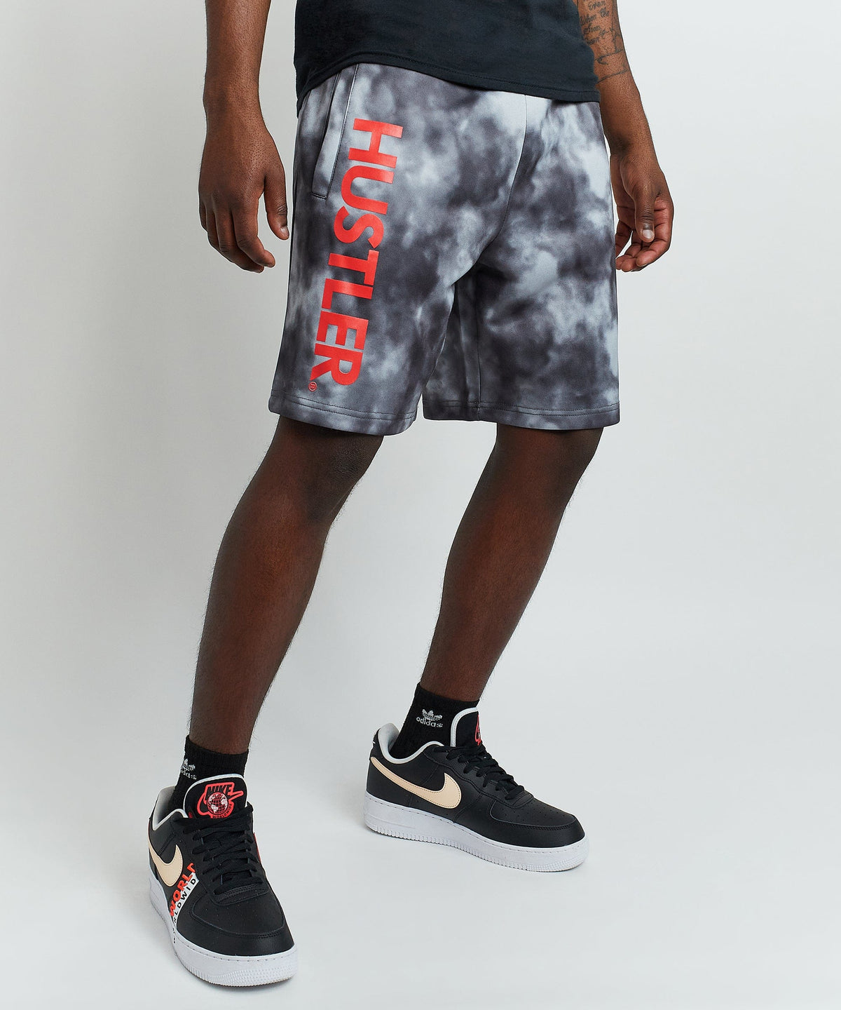 Reason Clothing Classic | Hustler Haze Tie Dye Grey Shorts