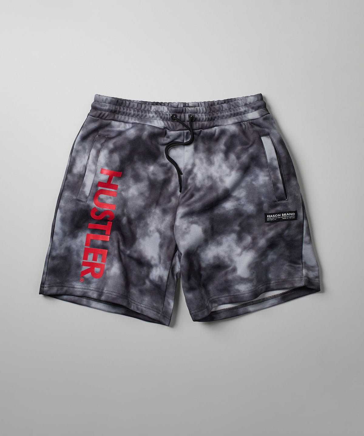 Reason Clothing Classic | Hustler Haze Tie Dye Grey Shorts
