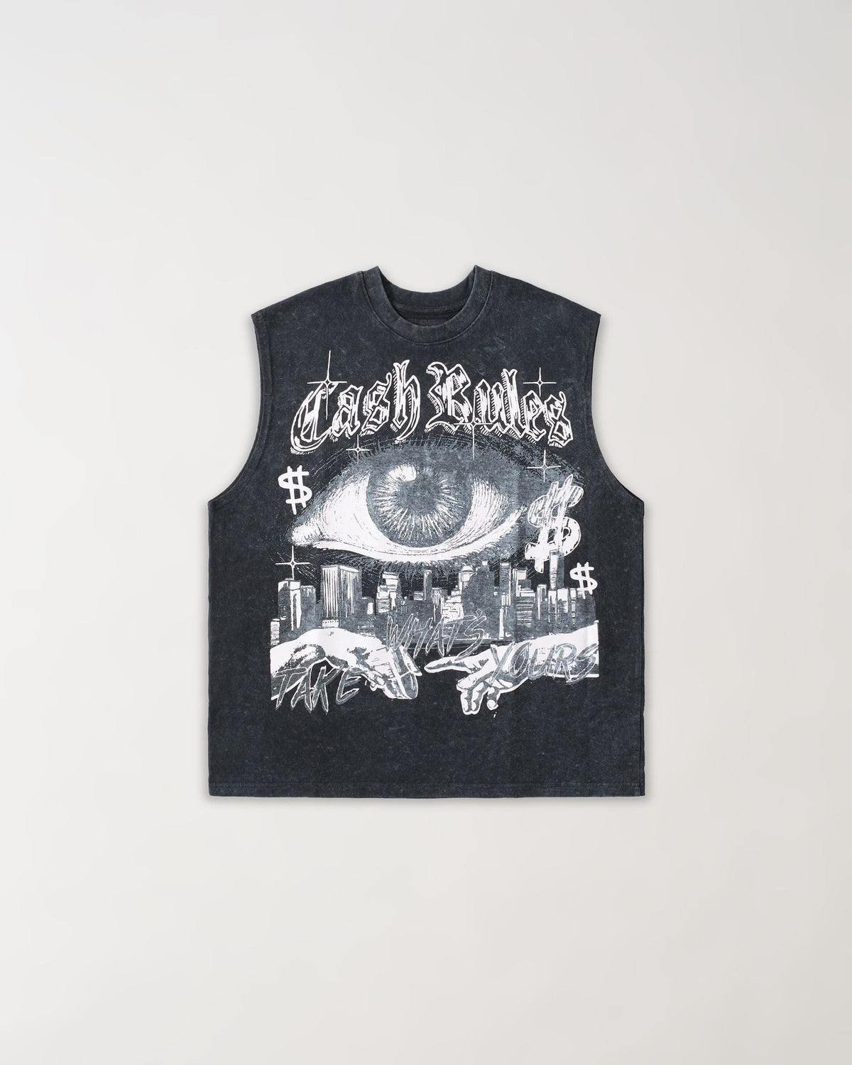 Reason Clothing Premium | Muscle Short Sleeve Tee - Washed Black