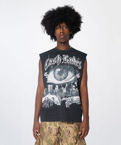 Reason Clothing Premium | Muscle Short Sleeve Tee - Washed Black