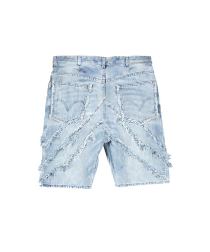 Reason Clothing Popular | Plus Size Bandit Denim Short - Light Blue