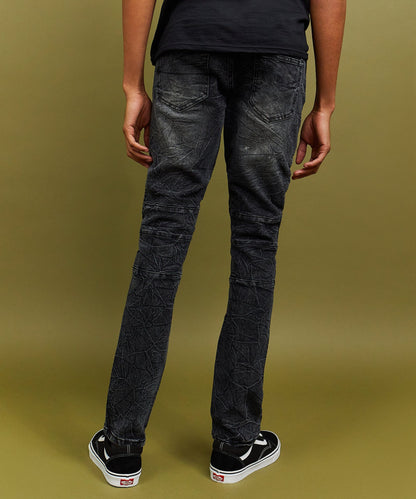 Reason Clothing Premium | Emmett Moto Slim Jeans