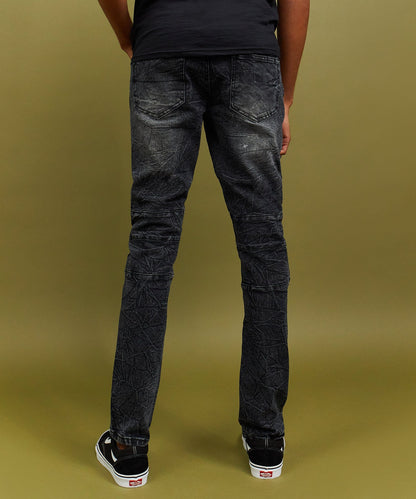 Reason Clothing Premium | Emmett Moto Slim Jeans