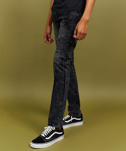 Reason Clothing Premium | Emmett Moto Slim Jeans
