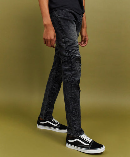 Reason Clothing Premium | Emmett Moto Slim Jeans