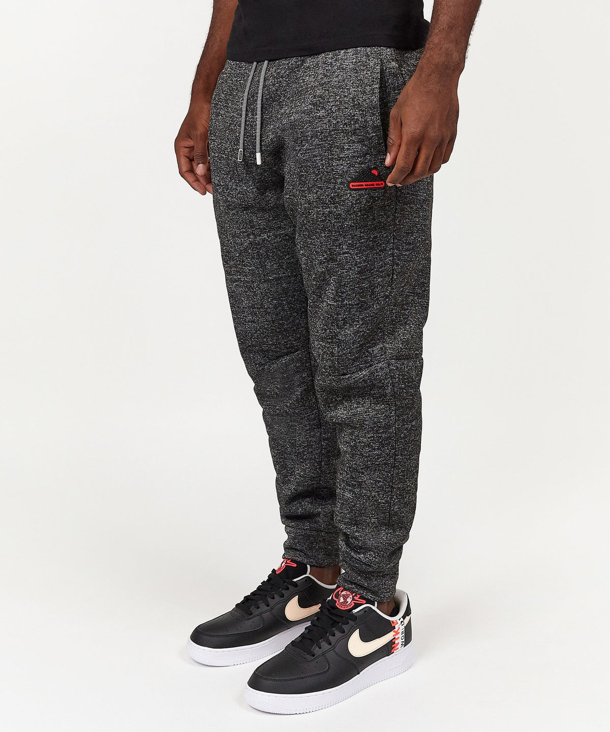 Reason Clothing Deals | Tony Patch Slim Fit Heather Grey Jogger