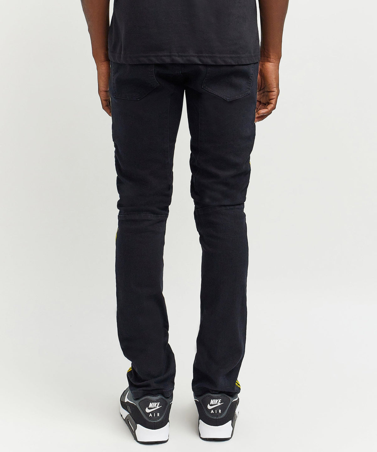 Reason Clothing Recommended | Dunning Side Stripe Moto Jeans