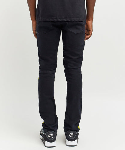 Reason Clothing Recommended | Dunning Side Stripe Moto Jeans