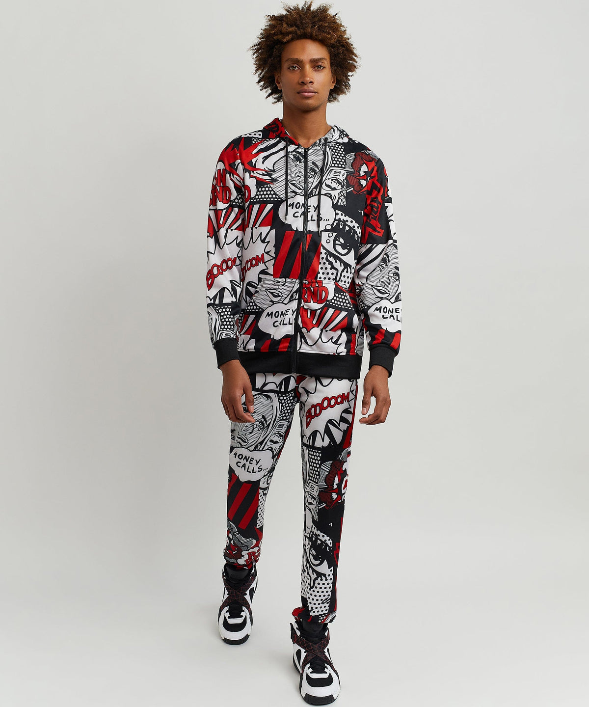 Reason Clothing Top Pick | Money Calls Comic Print Track Set