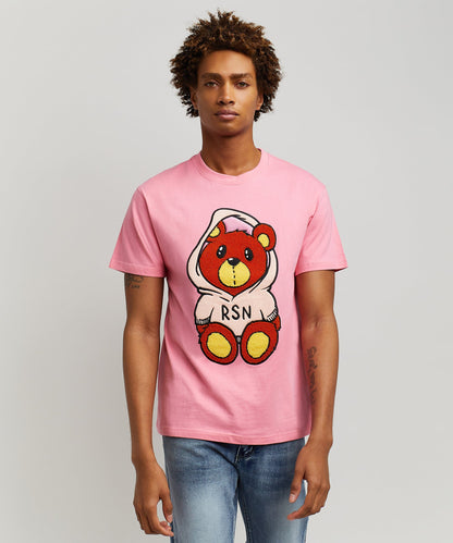 Reason Clothing Great Value | Money Bear Chenille Patch Pink Tee