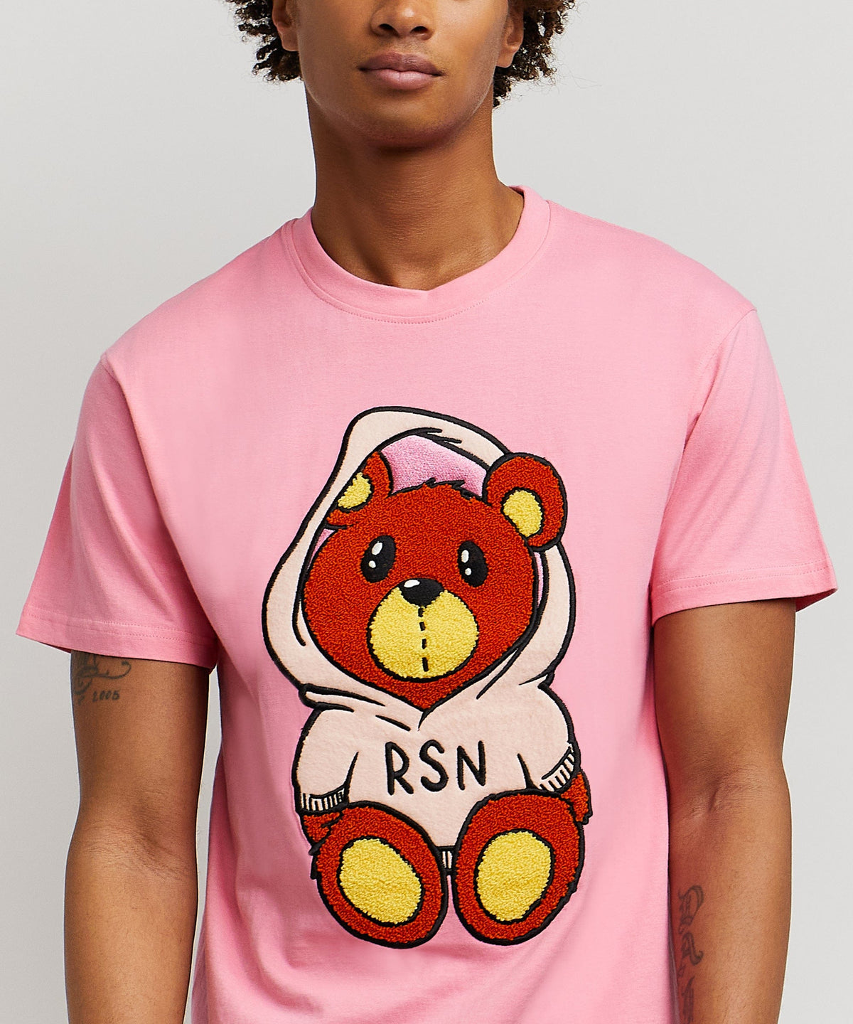 Reason Clothing Great Value | Money Bear Chenille Patch Pink Tee
