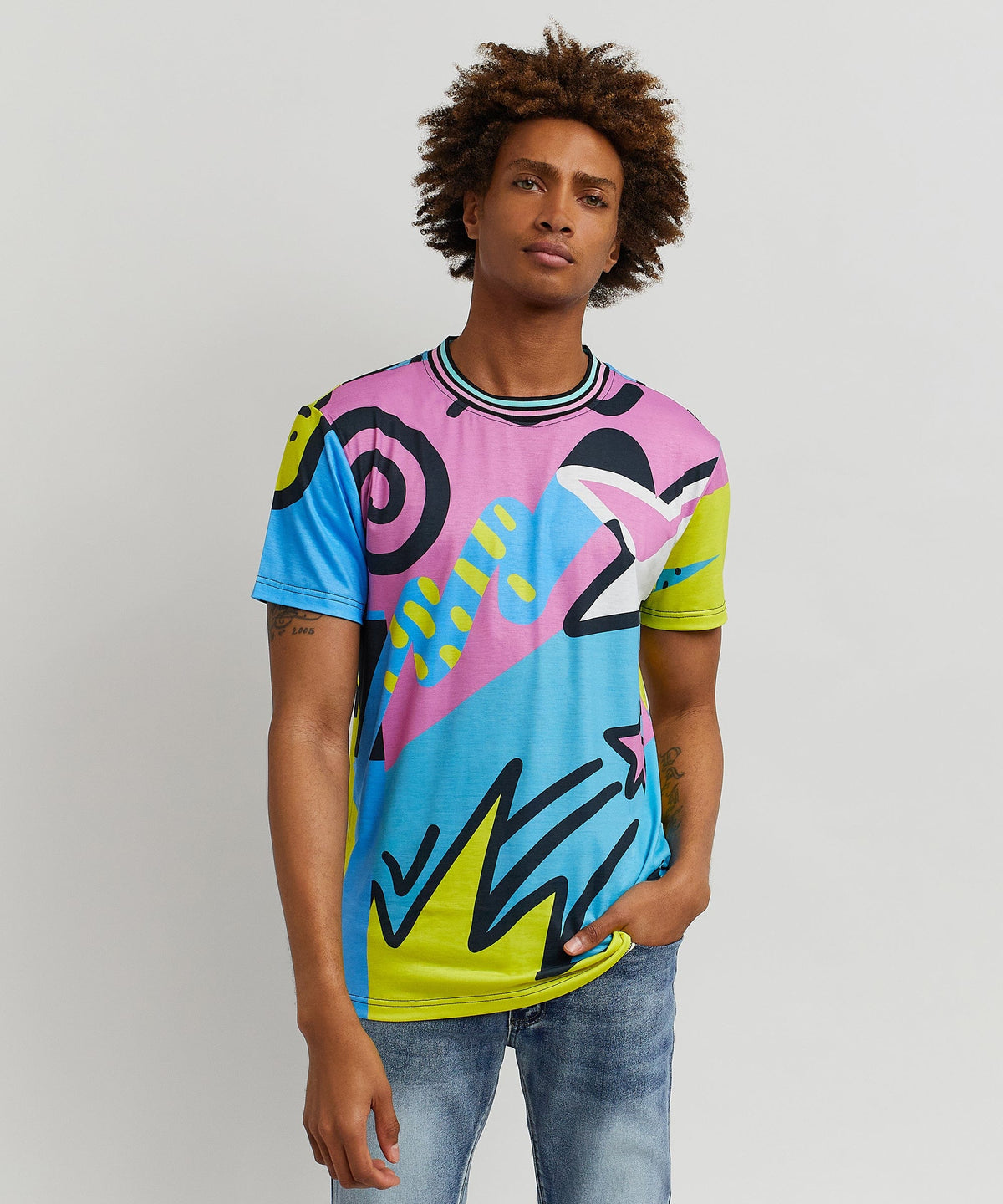 Reason Clothing Top Pick | Relax Allover Print Graphic Tee