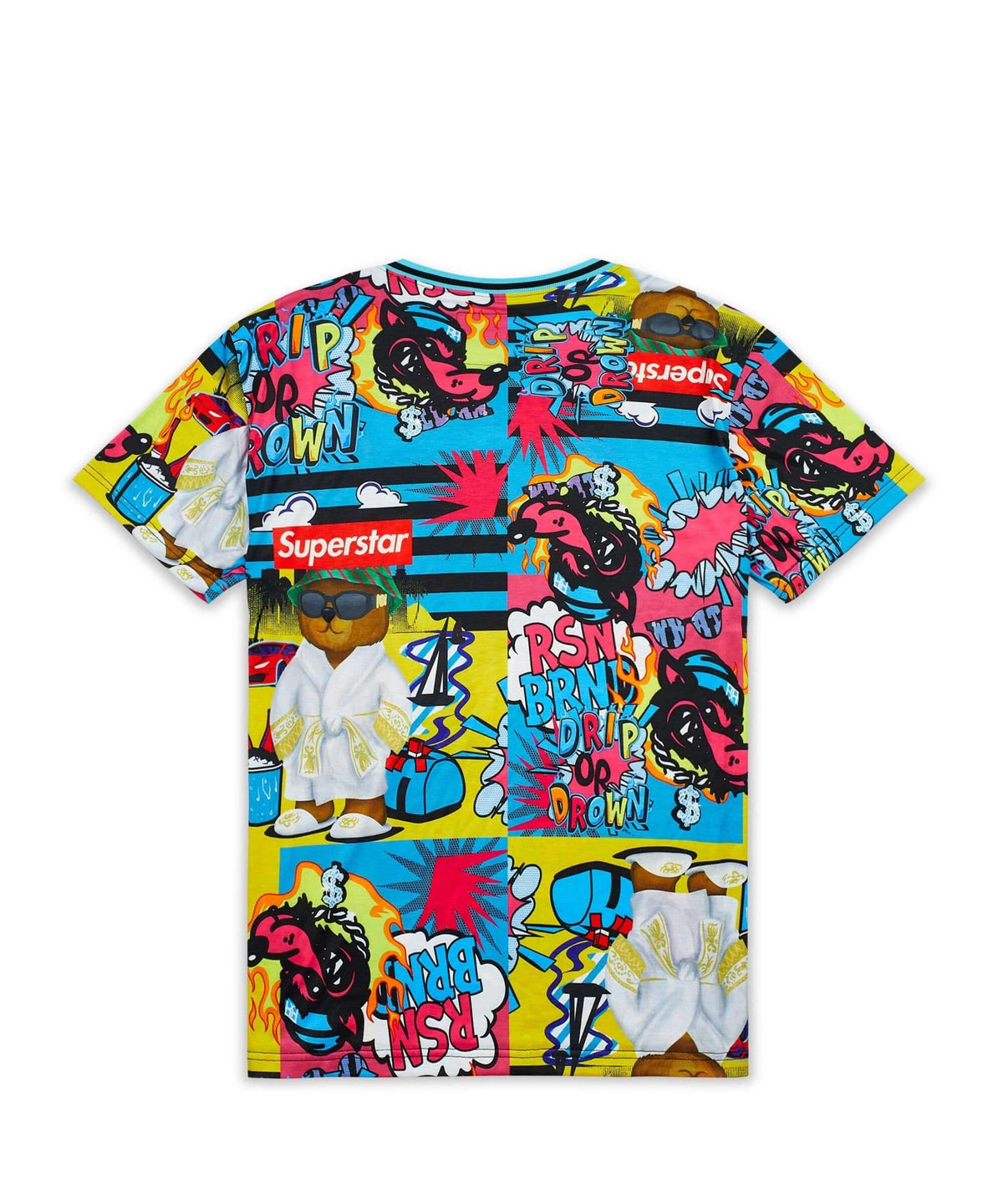 Reason Clothing Latest | Drip Drip Allover Print Graphic Tee