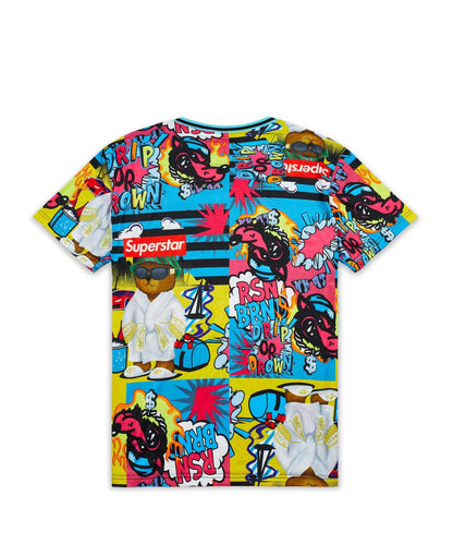 Reason Clothing Latest | Drip Drip Allover Print Graphic Tee