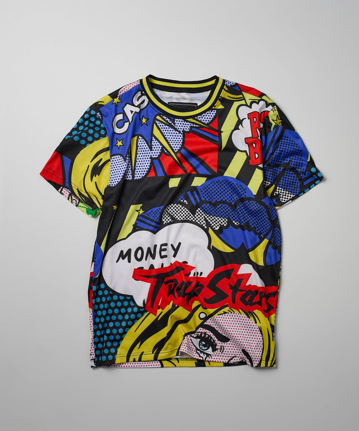 Reason Clothing Hot Sale | Trap Stars Comic Allover Print Graphic Tee