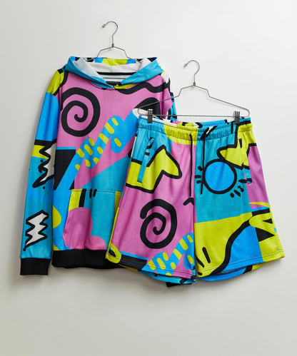 Reason Clothing Trending | Relax Hood And Shorts Set