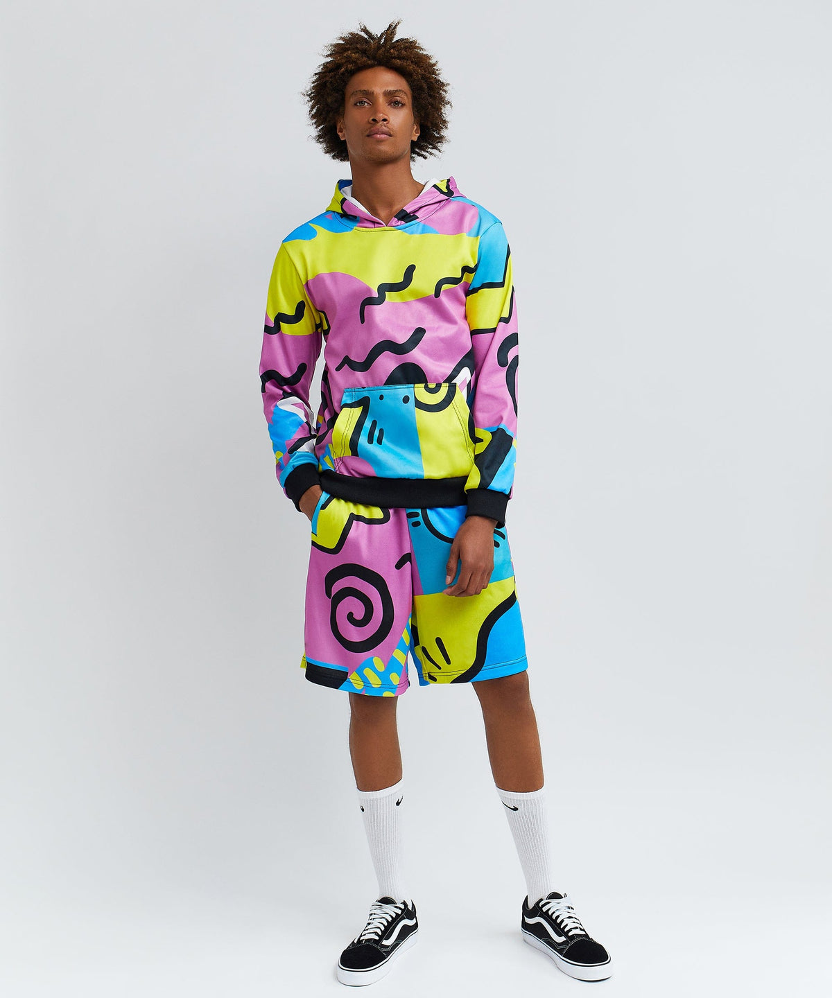 Reason Clothing Trending | Relax Hood And Shorts Set
