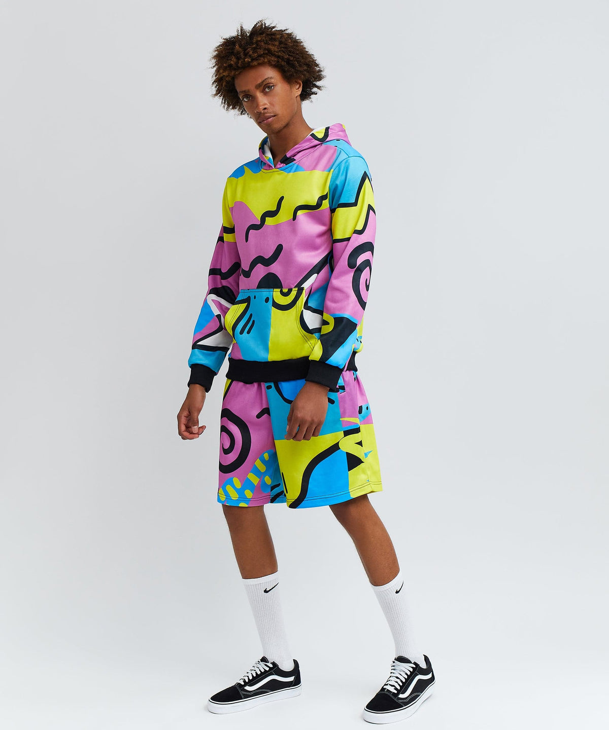 Reason Clothing Trending | Relax Hood And Shorts Set