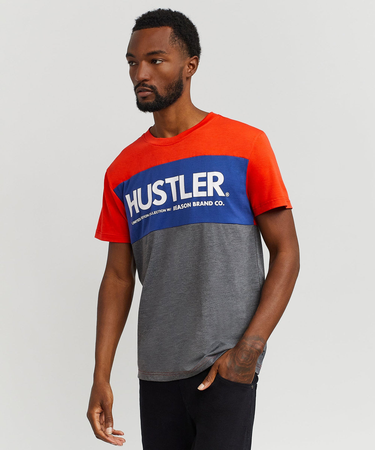 Reason Clothing Hot Sale | Hustler Colorblock Tee 963 Is Live