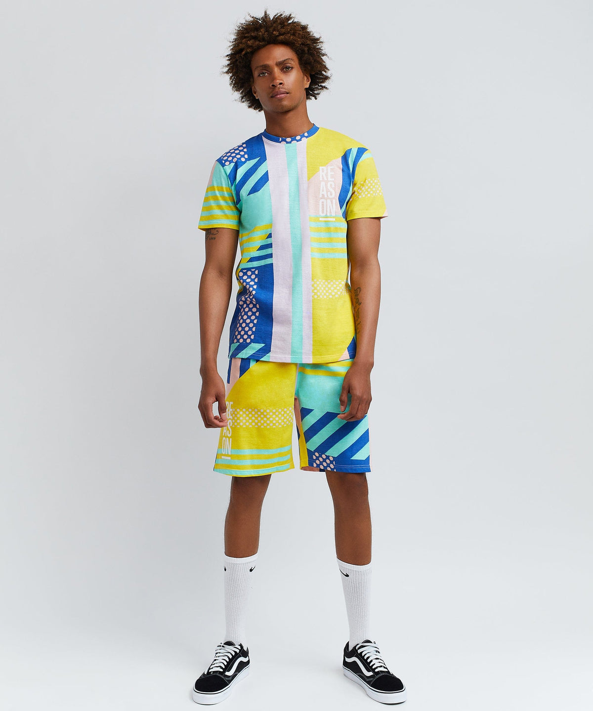 Reason Clothing Top Pick | Color Block Tropic Crew Set