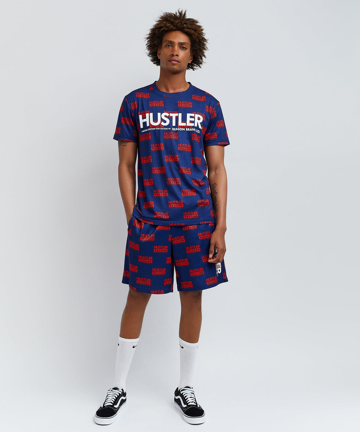 Reason Clothing Deals | Hustler Logo Tee And Shorts Set
