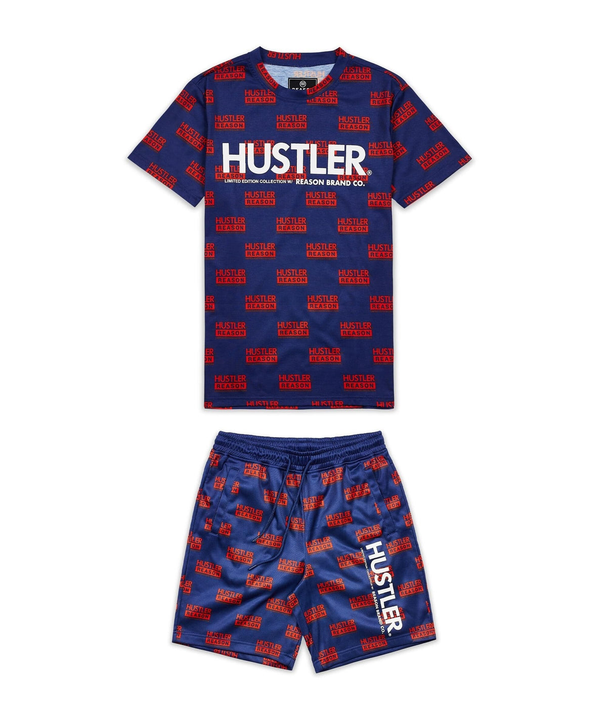 Reason Clothing Deals | Hustler Logo Tee And Shorts Set