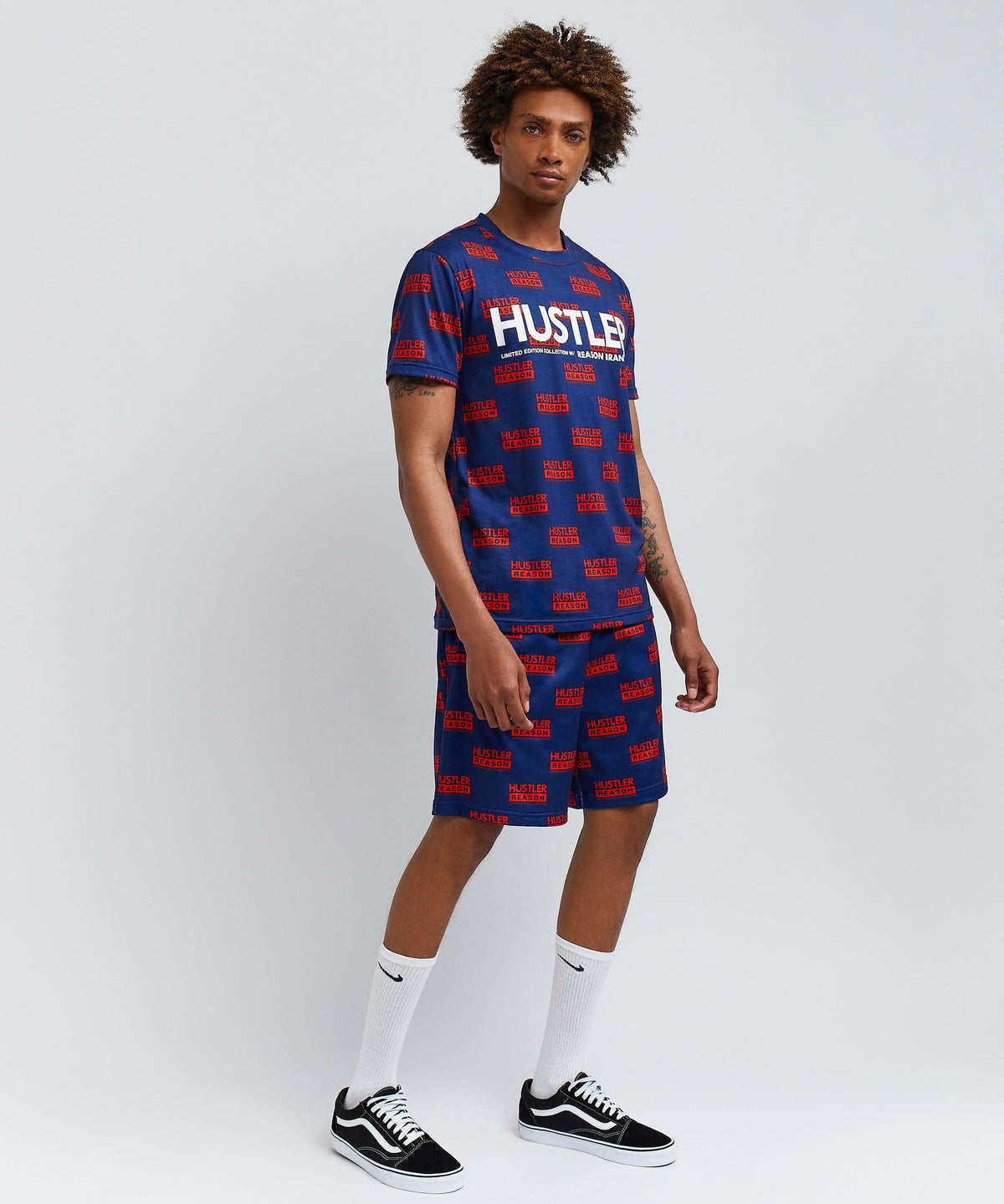 Reason Clothing Deals | Hustler Logo Tee And Shorts Set