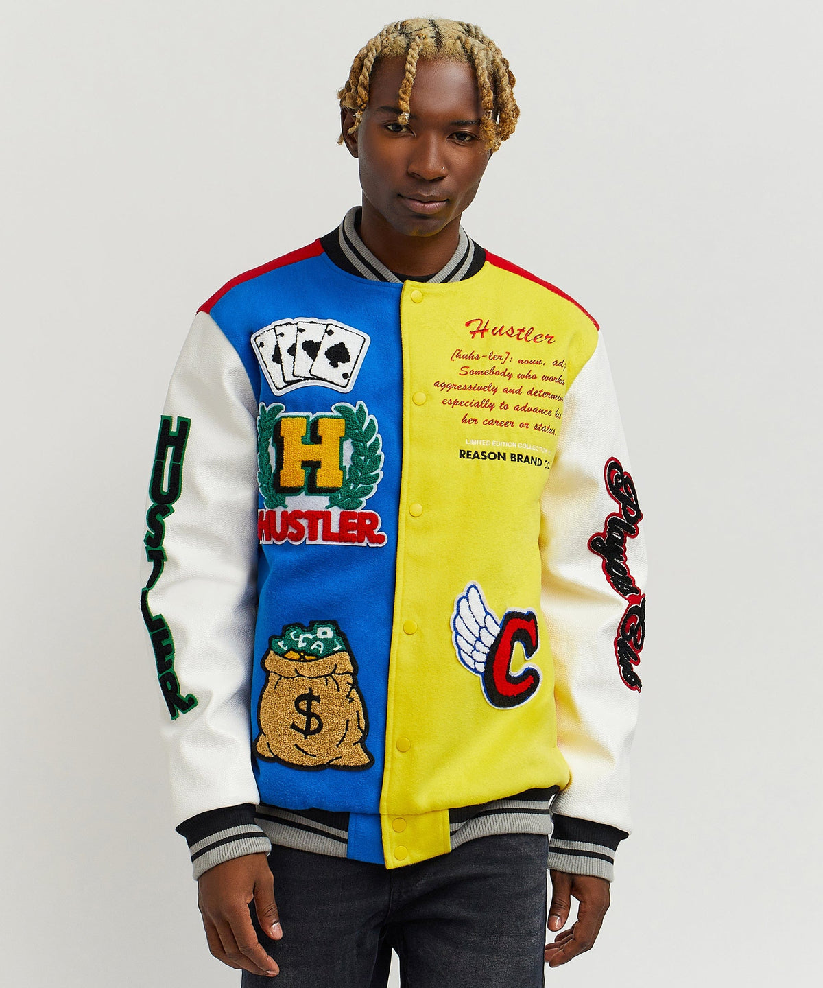 Reason Clothing Exclusive | Hustler Varsity Jacket