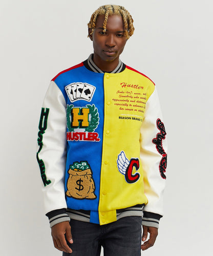 Reason Clothing Exclusive | Hustler Varsity Jacket
