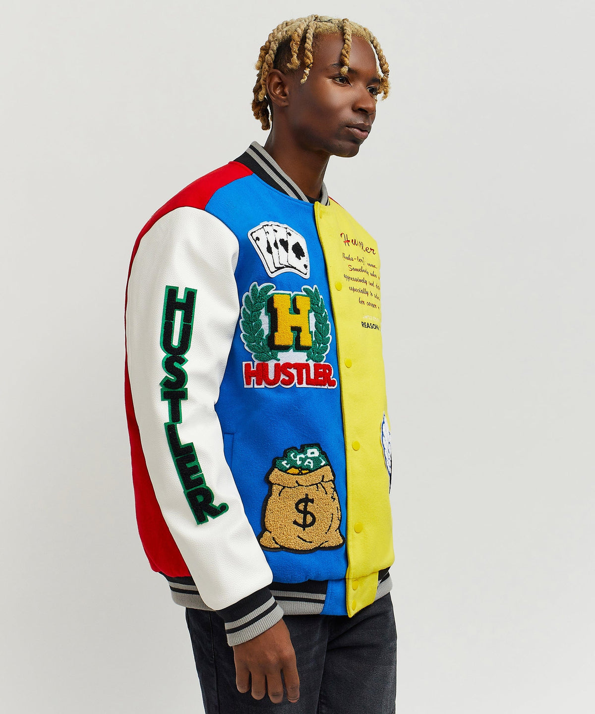 Reason Clothing Exclusive | Hustler Varsity Jacket