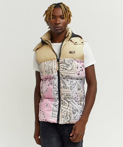 Reason Clothing Latest | Paisley Puffer Vest