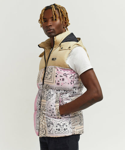 Reason Clothing Latest | Paisley Puffer Vest