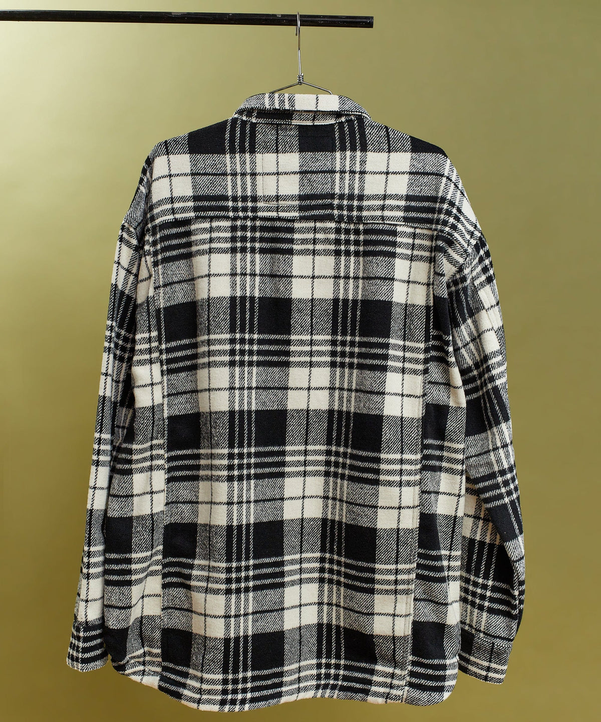 Reason Clothing Latest | Plaid Black And White Super Heavy Weight Flannel Shirt Jacket
