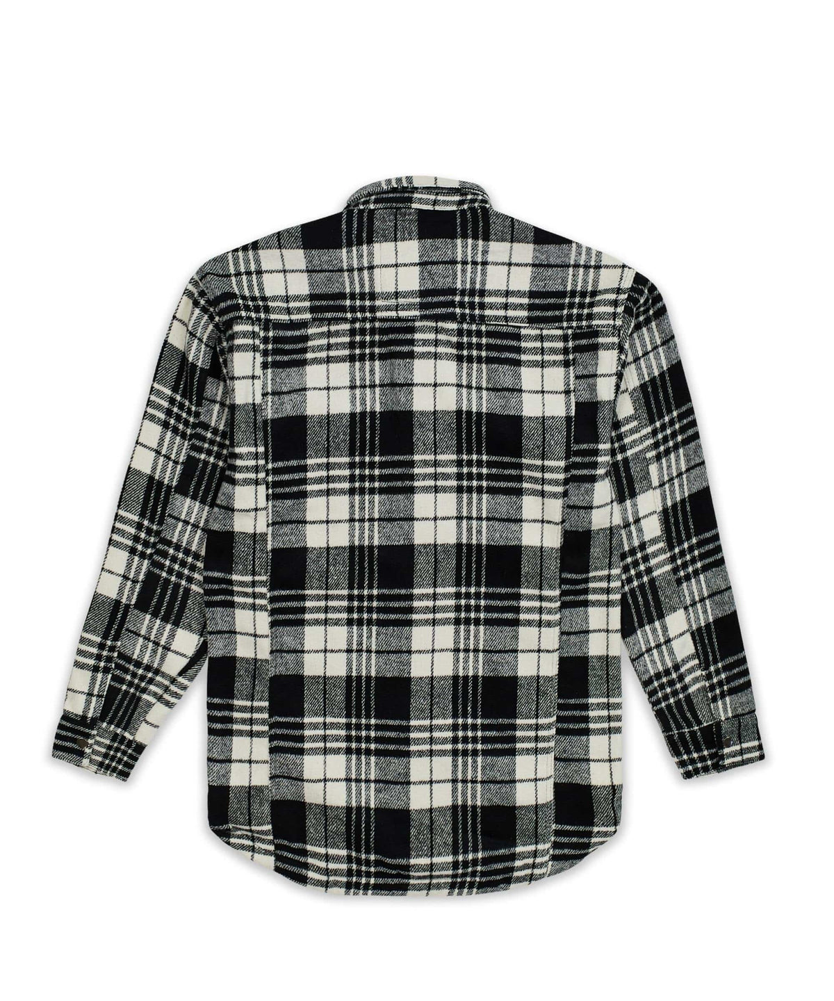 Reason Clothing Latest | Plaid Black And White Super Heavy Weight Flannel Shirt Jacket