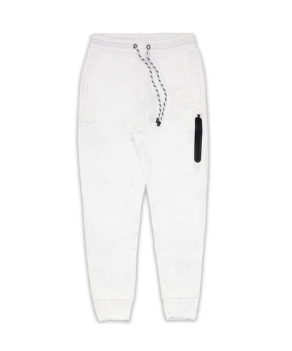 Reason Clothing Exclusive | Jeff Slim Fit White Jogger With Side Zip Pocket