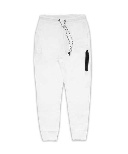 Reason Clothing Exclusive | Jeff Slim Fit White Jogger With Side Zip Pocket