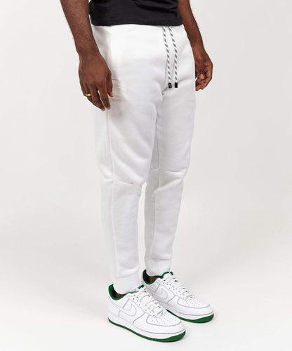 Reason Clothing Exclusive | Jeff Slim Fit White Jogger With Side Zip Pocket