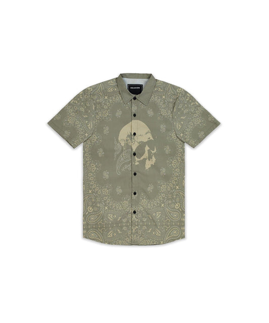 Reason Clothing Everyday | Skull Paisley Ss Shirt